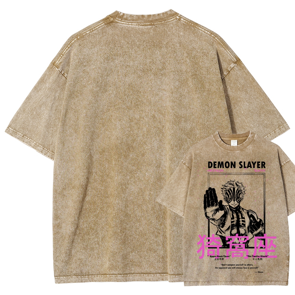 Demon Slayer Unisex Fit Washed T-Shirt 2507024163