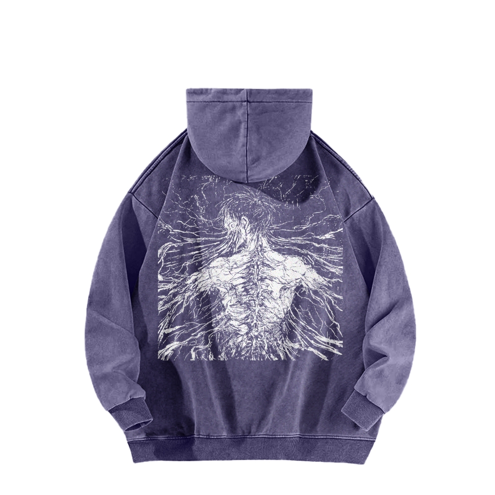 Attack On Titan Casual Washed Hoodies