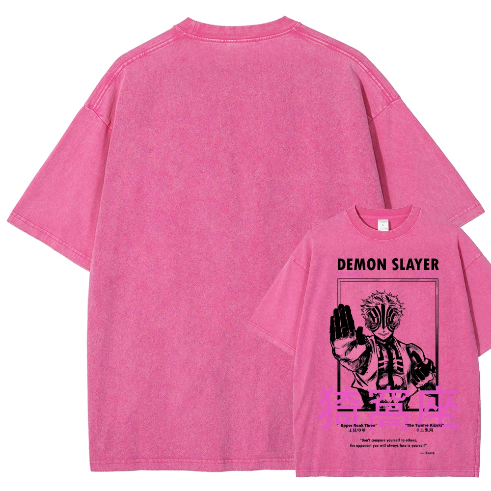 Demon Slayer Unisex Fit Washed T-Shirt 2507024163