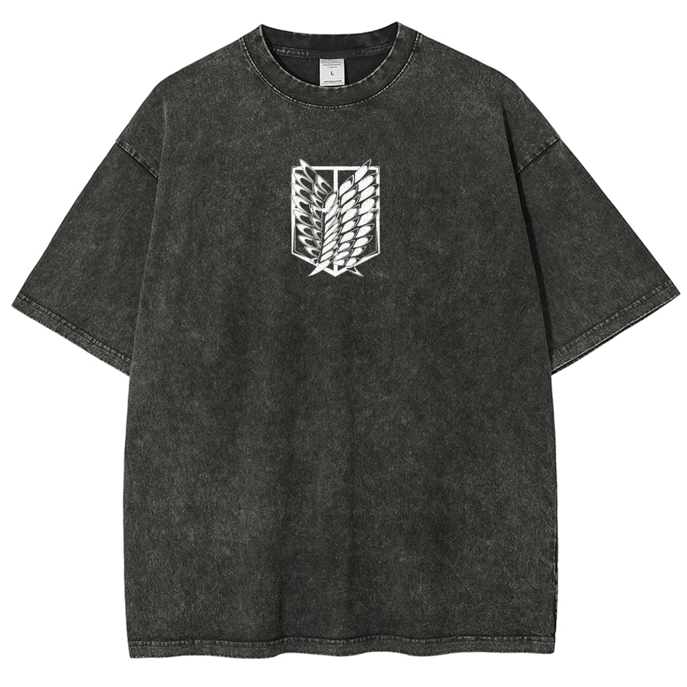 Attack On Titan Unisex Fit Washed T-Shirt 2503000069