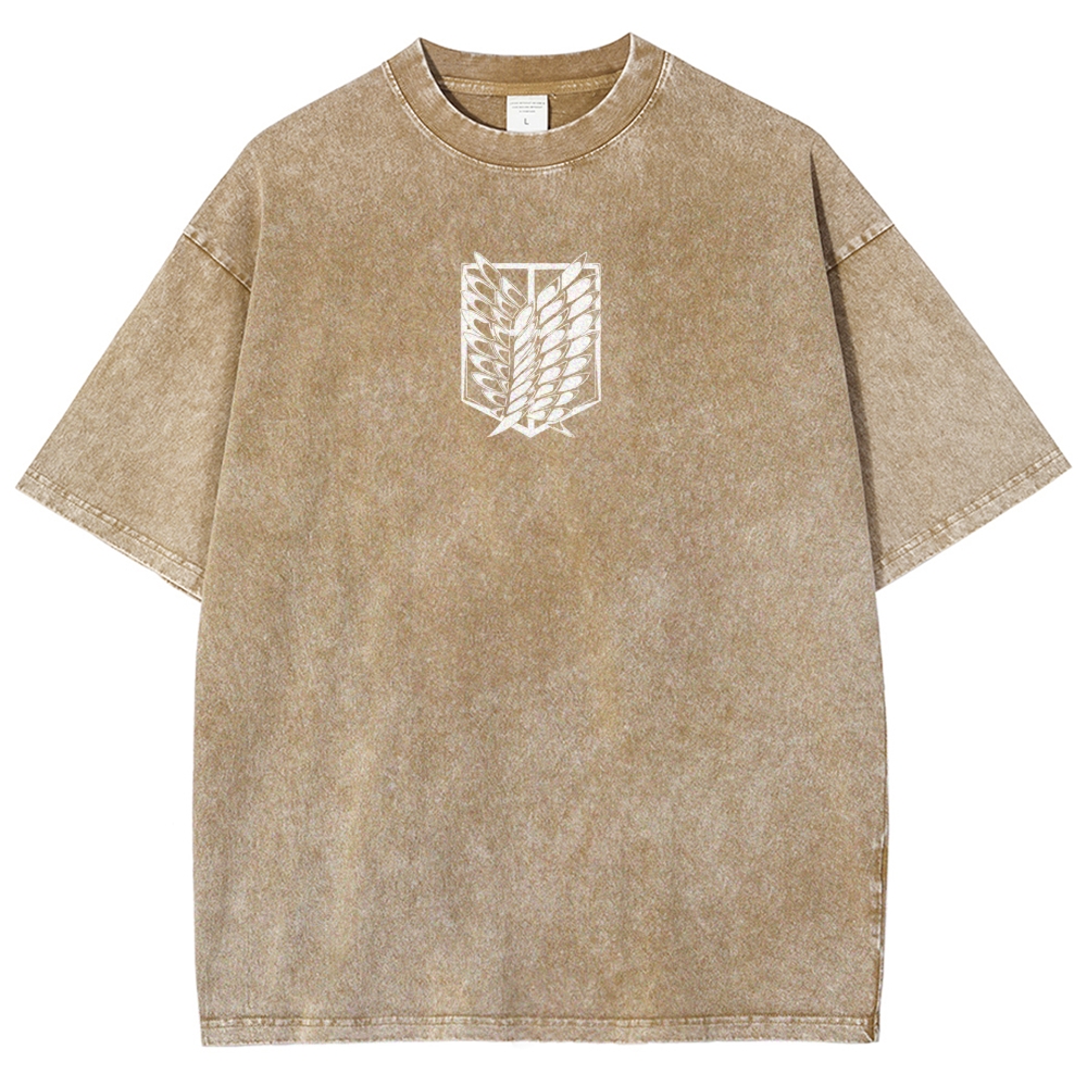 Attack On Titan Unisex Fit Washed T-Shirt 2503000069