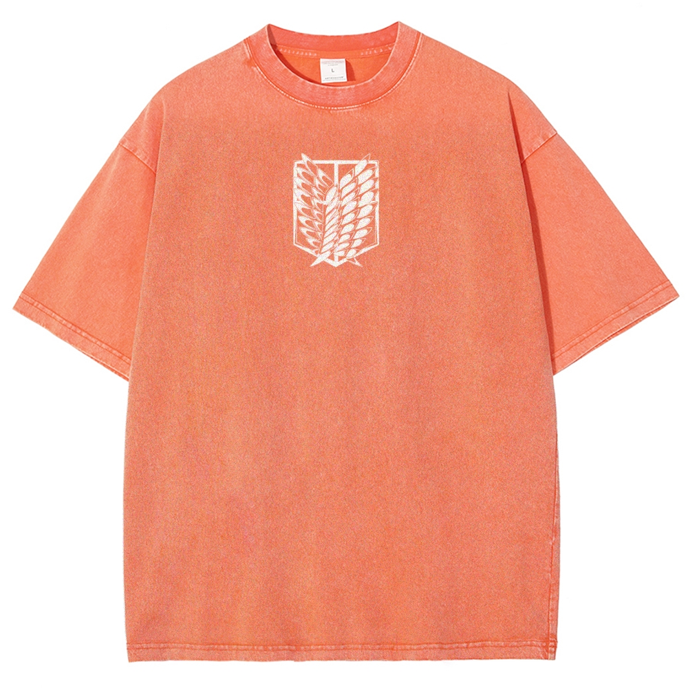 Attack On Titan Unisex Fit Washed T-Shirt 2503000071