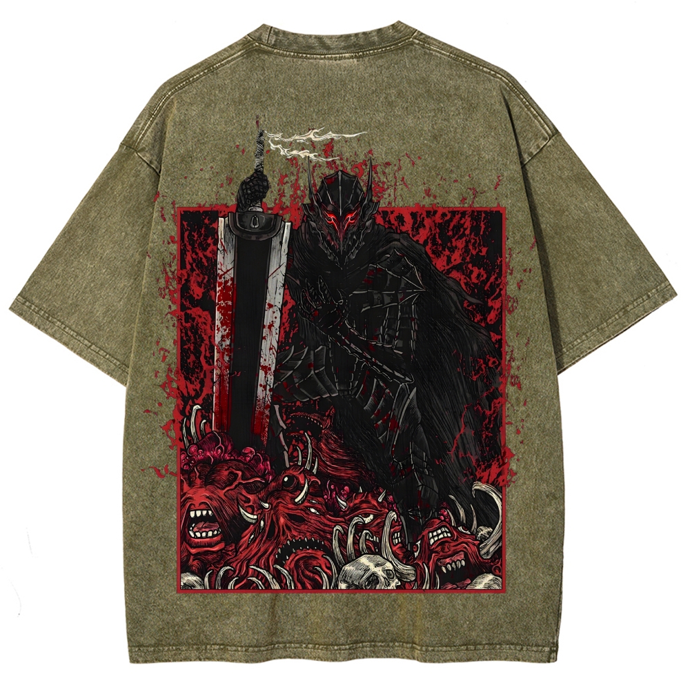 Berserk Unisex Fit Washed T-Shirt 2505003196