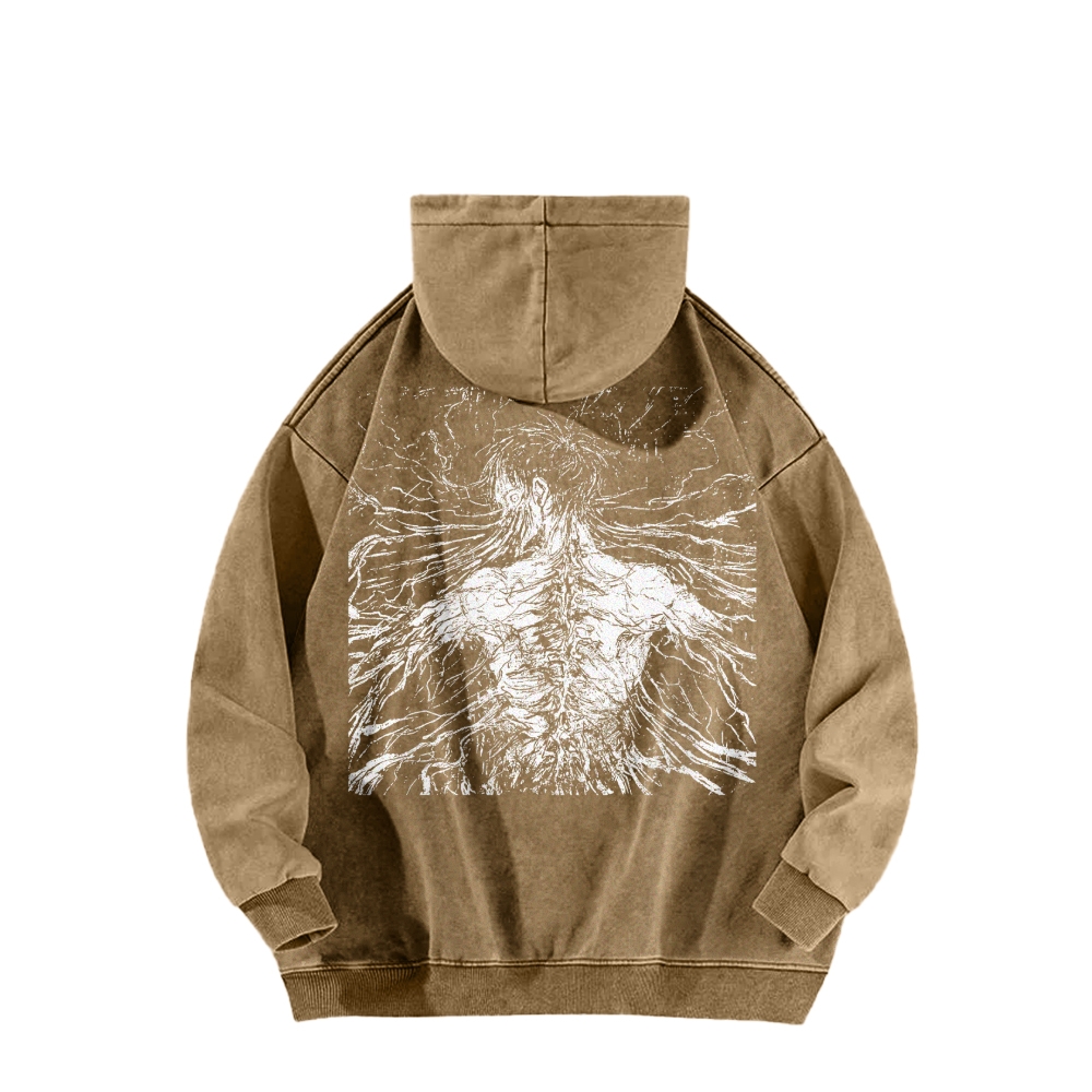 Attack On Titan Casual Washed Hoodies