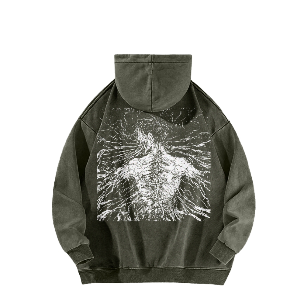 Attack On Titan Casual Washed Hoodies