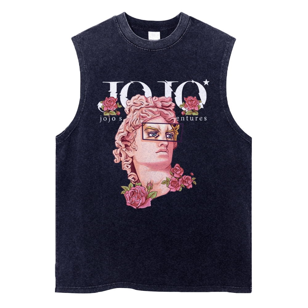 Jojo's Bizarre Adventure Unisex Washed Tank Top 2504013078