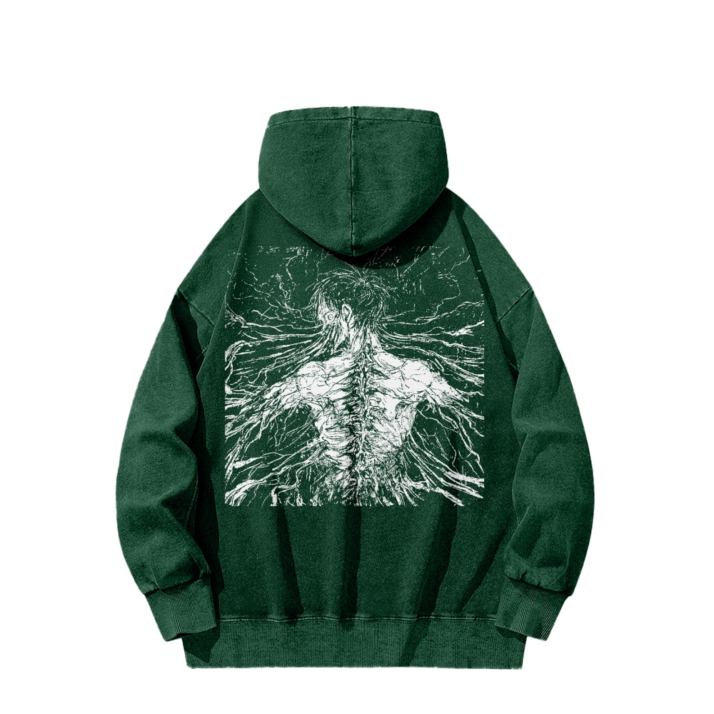 Attack On Titan Casual Washed Hoodies