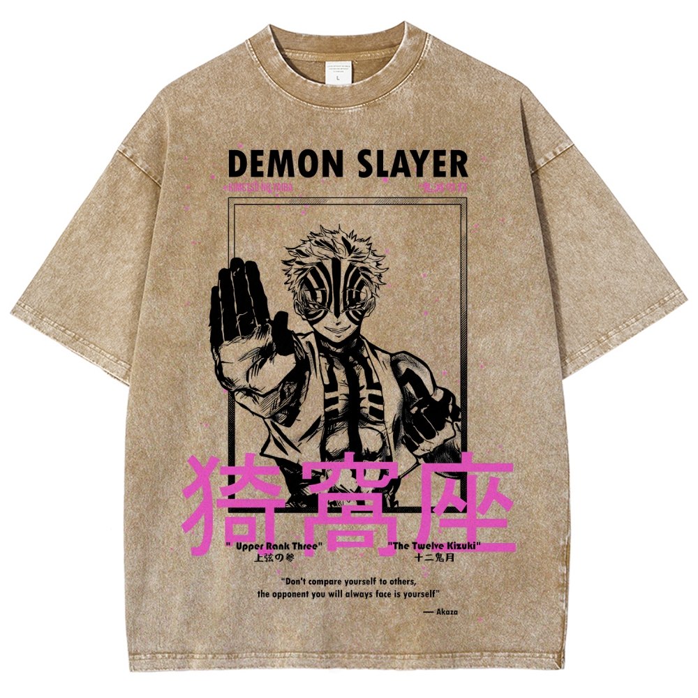 Demon Slayer Unisex Fit Washed T-Shirt 2507024163