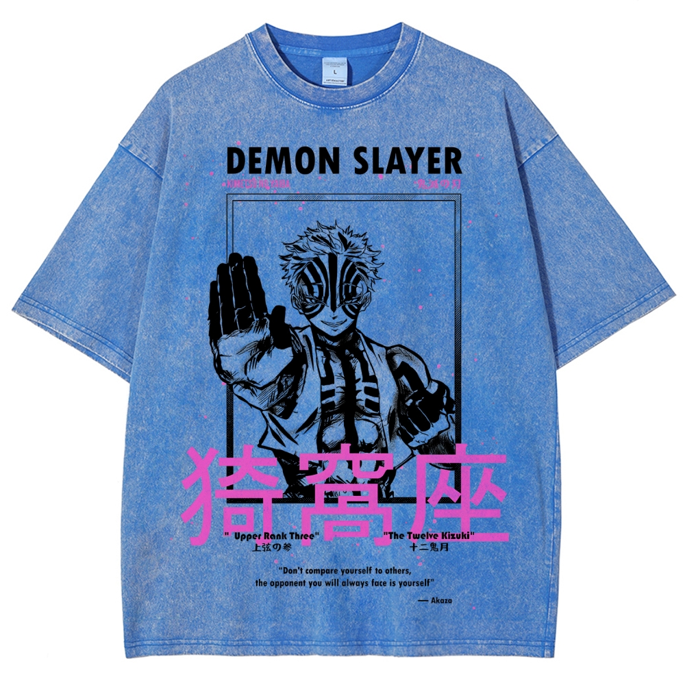 Demon Slayer Unisex Fit Washed T-Shirt 2507024163