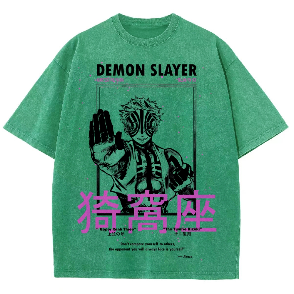 Demon Slayer Unisex Fit Washed T-Shirt 2507024163
