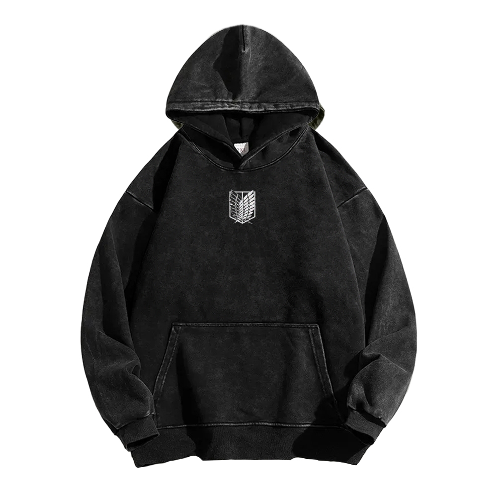 Attack On Titan Casual Washed Hoodies