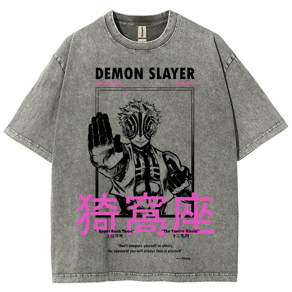 Demon Slayer Unisex Fit Washed T-Shirt 2507024163