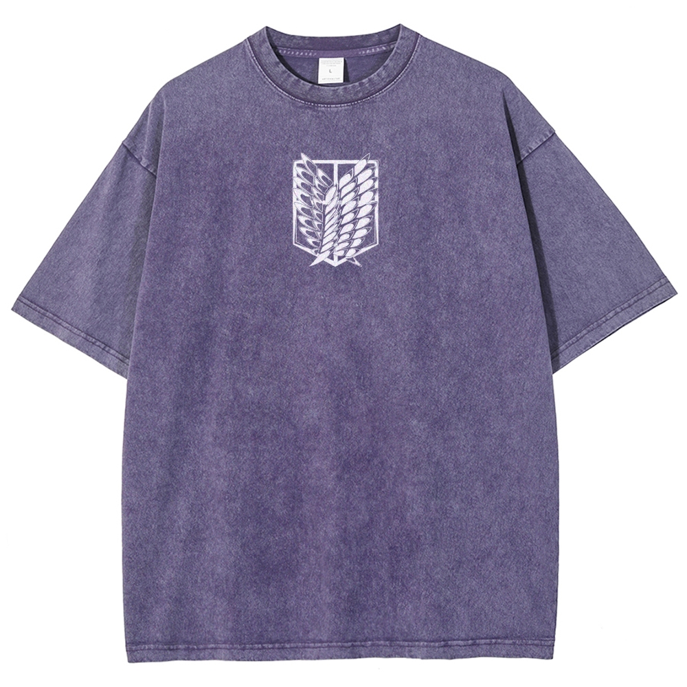 Attack On Titan Unisex Fit Washed T-Shirt 2503000071