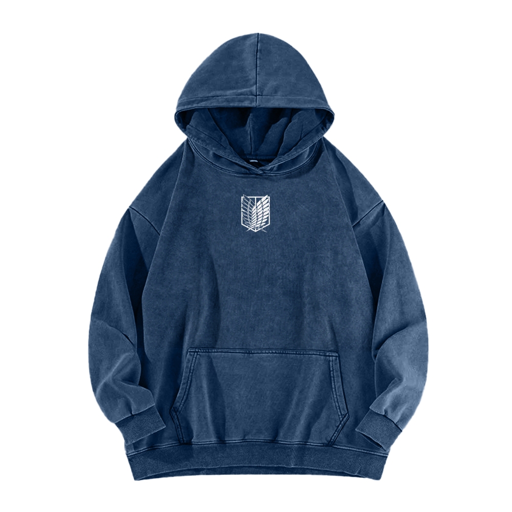 Attack On Titan Casual Washed Hoodies