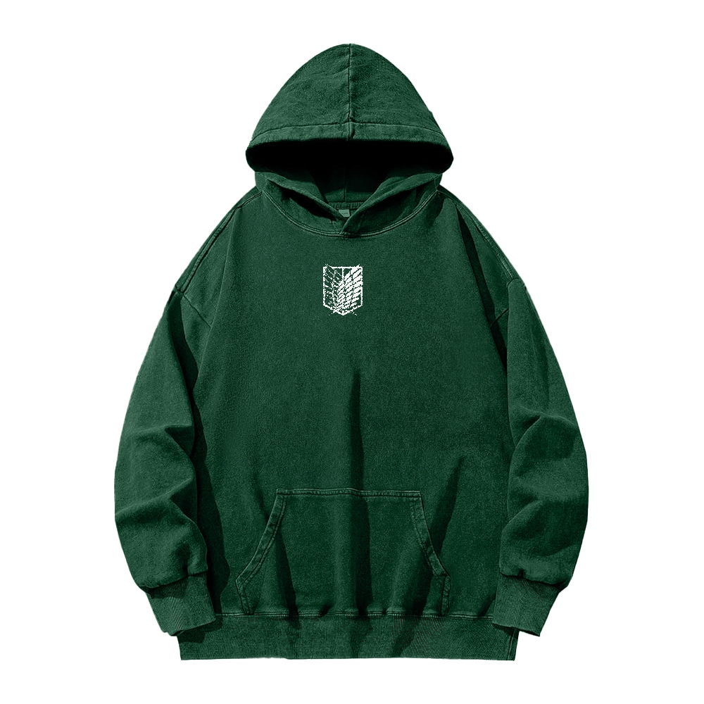 Attack On Titan Casual Washed Hoodies