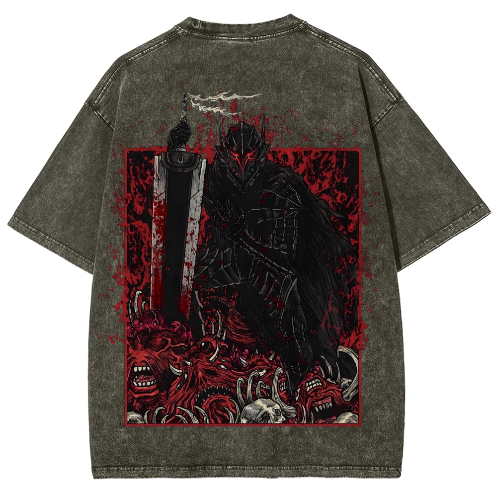 Berserk Unisex Fit Washed T-Shirt 2505003196