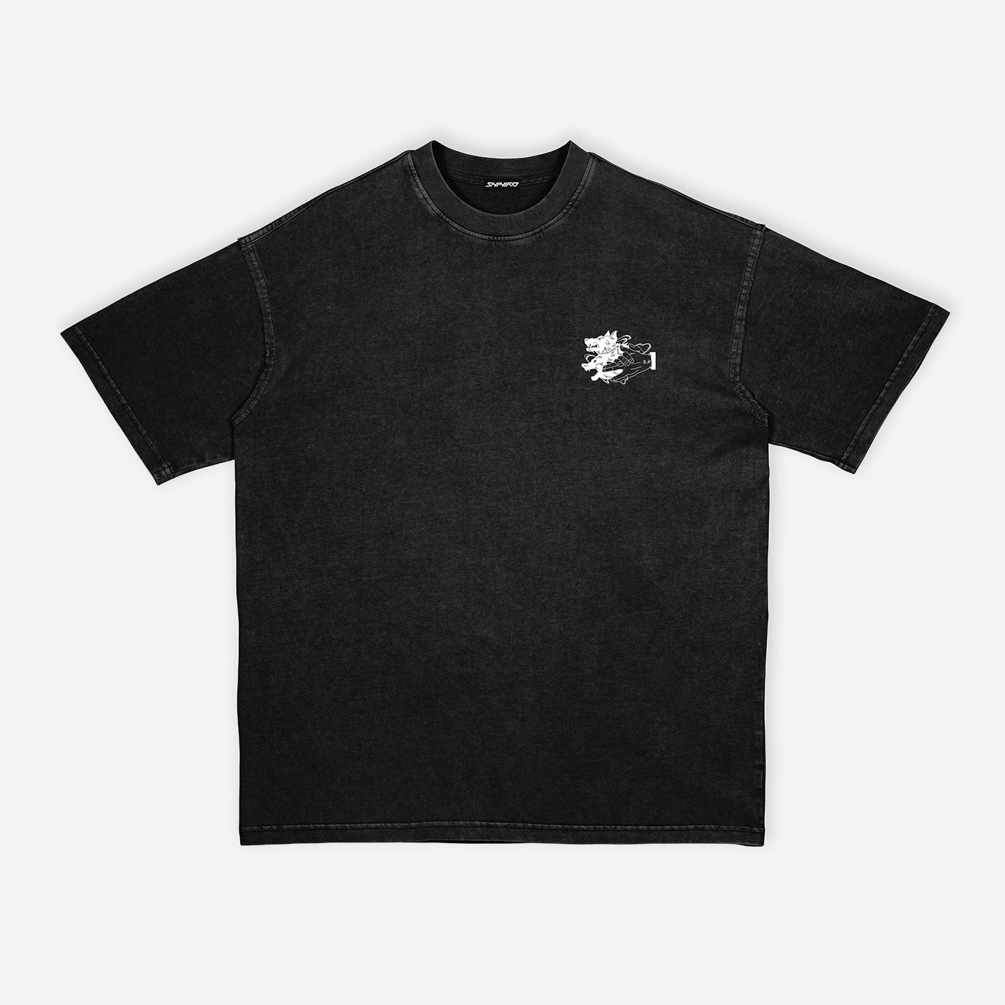 DOGS EMBROIDERY T-SHIRT