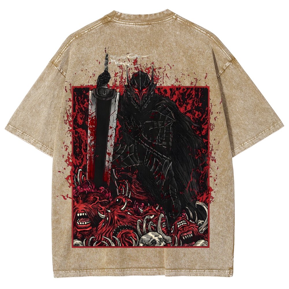 Berserk Unisex Fit Washed T-Shirt 2505003196