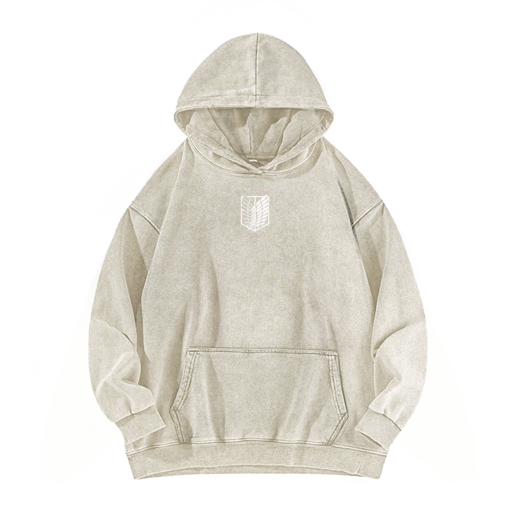 Attack On Titan Casual Washed Hoodies
