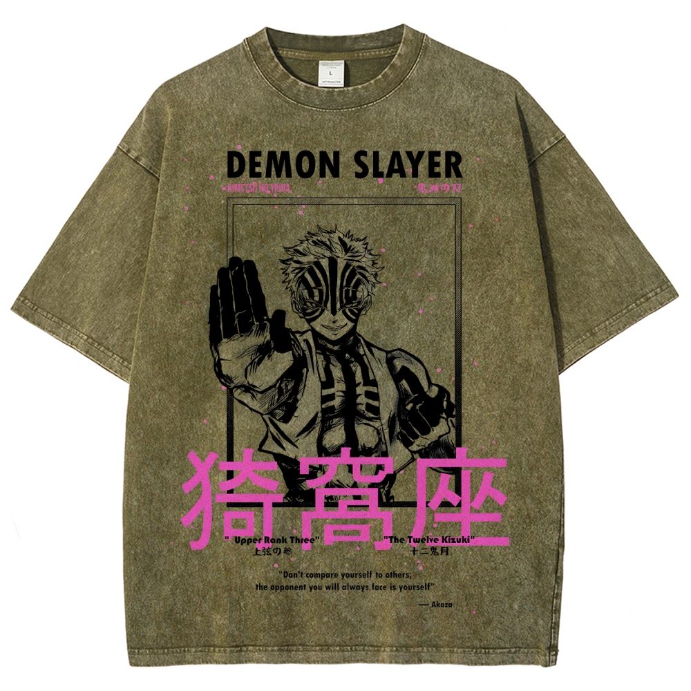 Demon Slayer Unisex Fit Washed T-Shirt 2507024163