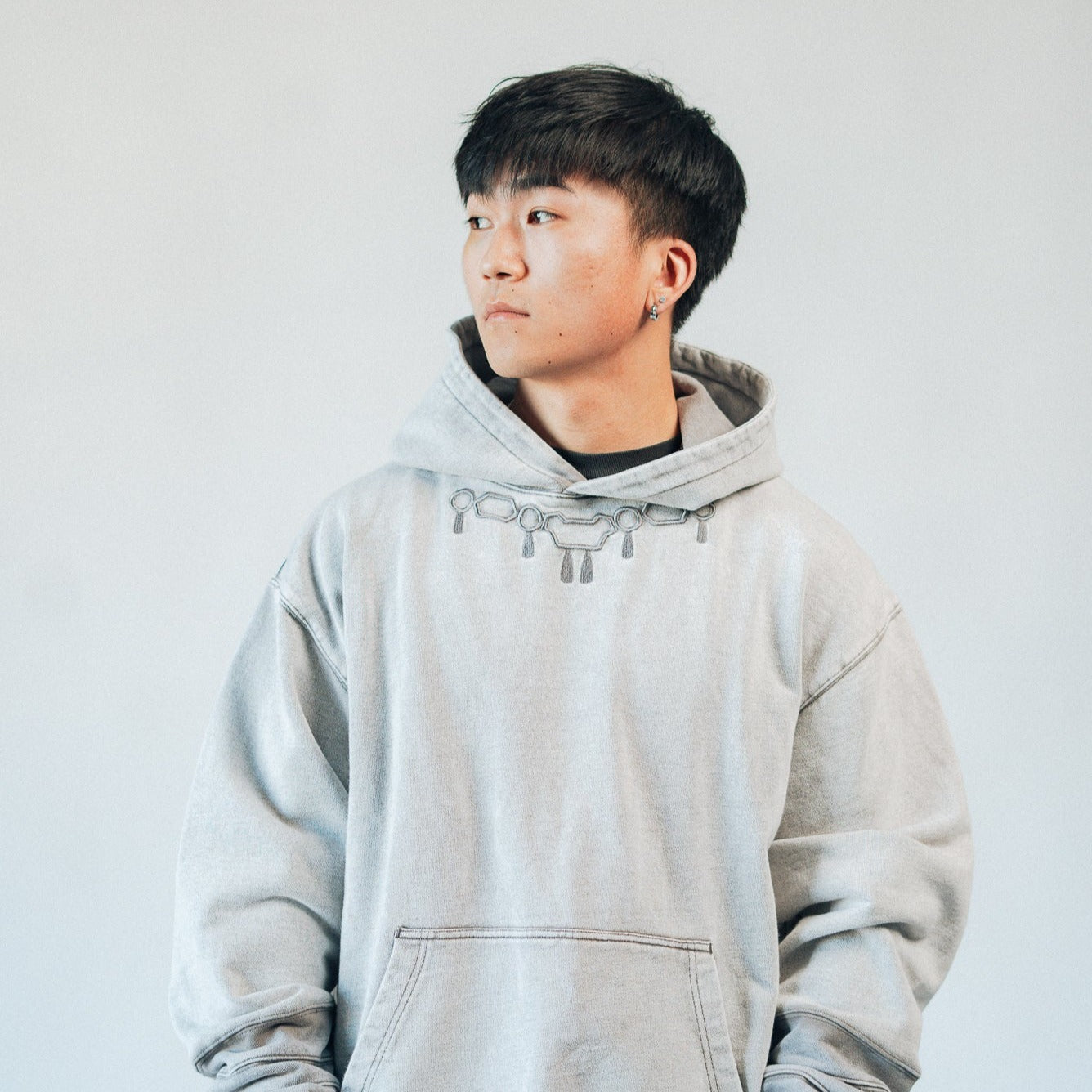 JJK Washed Grey Hoodie