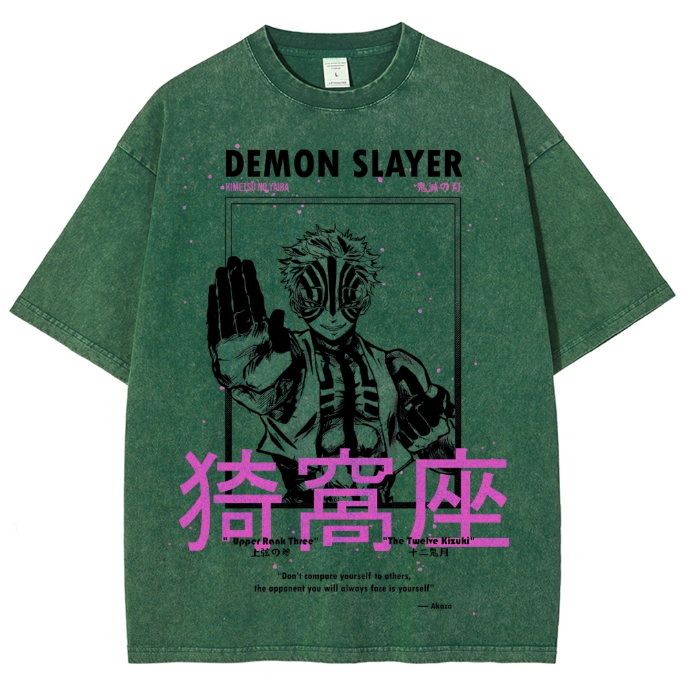 Demon Slayer Unisex Fit Washed T-Shirt 2507024163