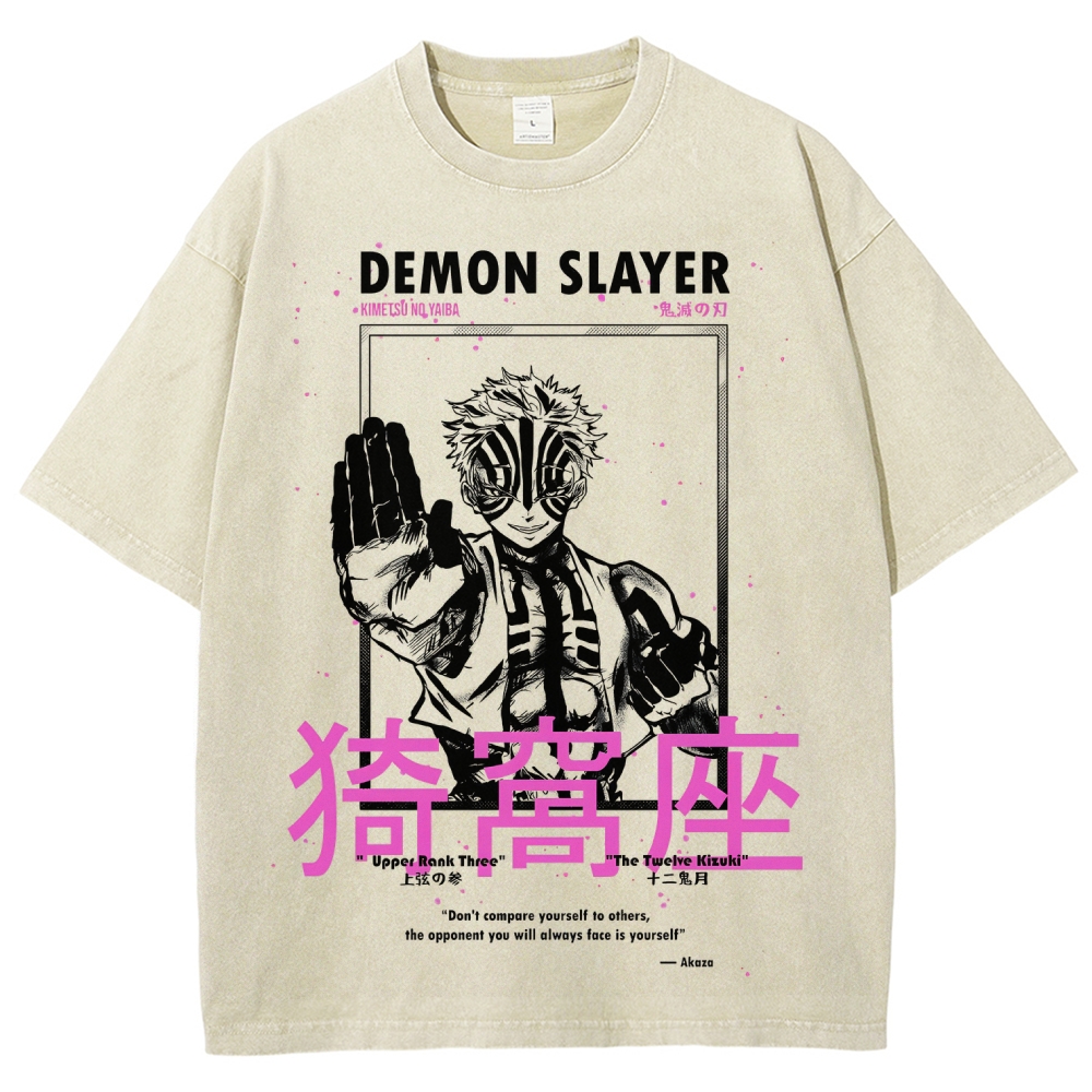 Demon Slayer Unisex Fit Washed T-Shirt 2507024163