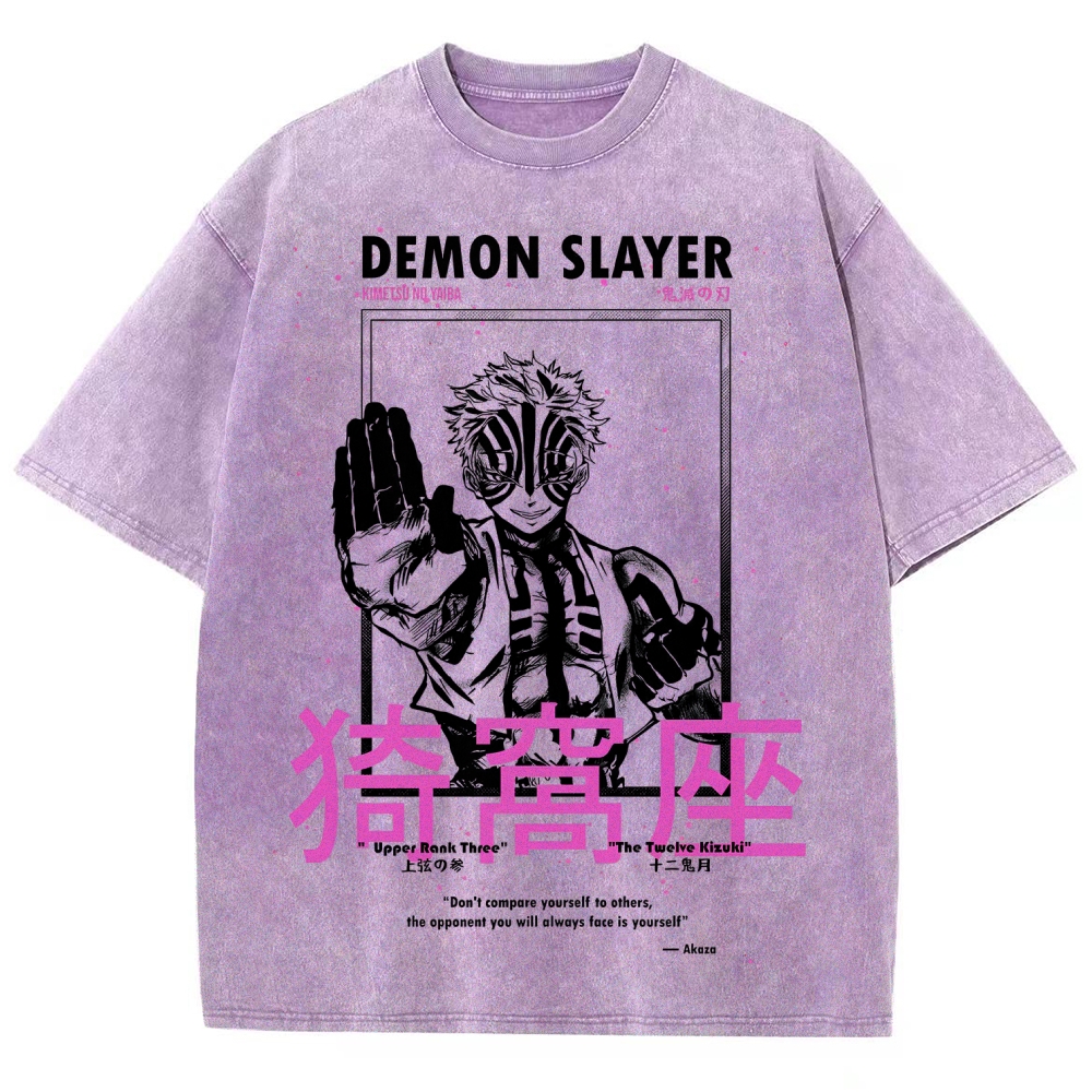 Demon Slayer Unisex Fit Washed T-Shirt 2507024163