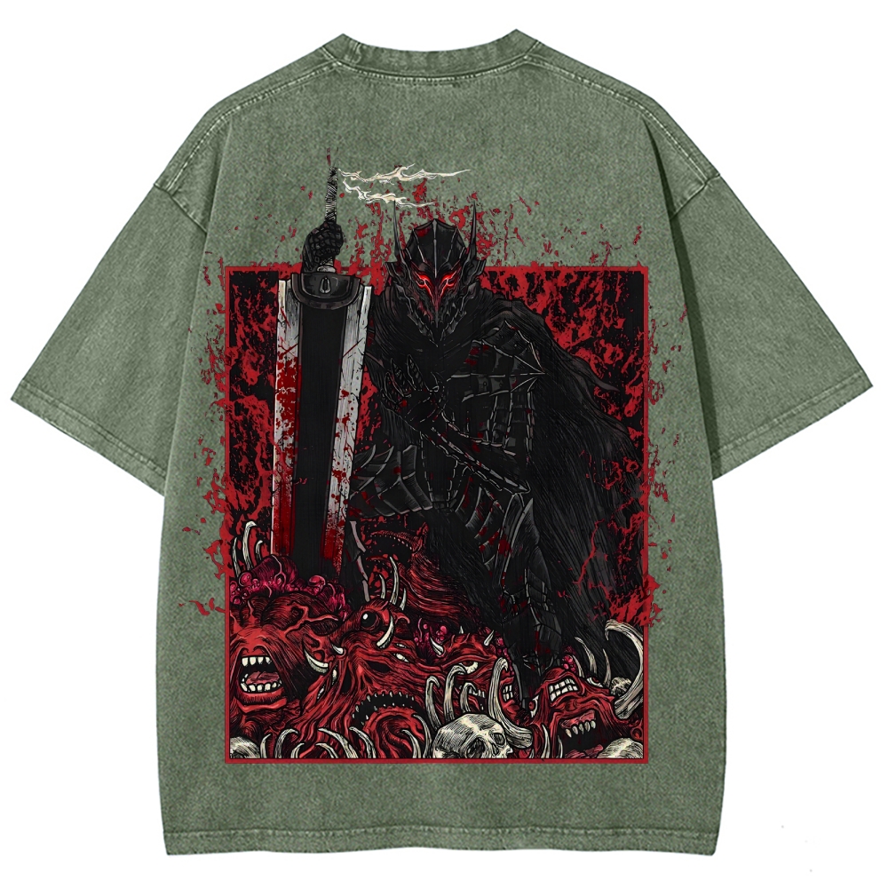Berserk Unisex Fit Washed T-Shirt 2505003196
