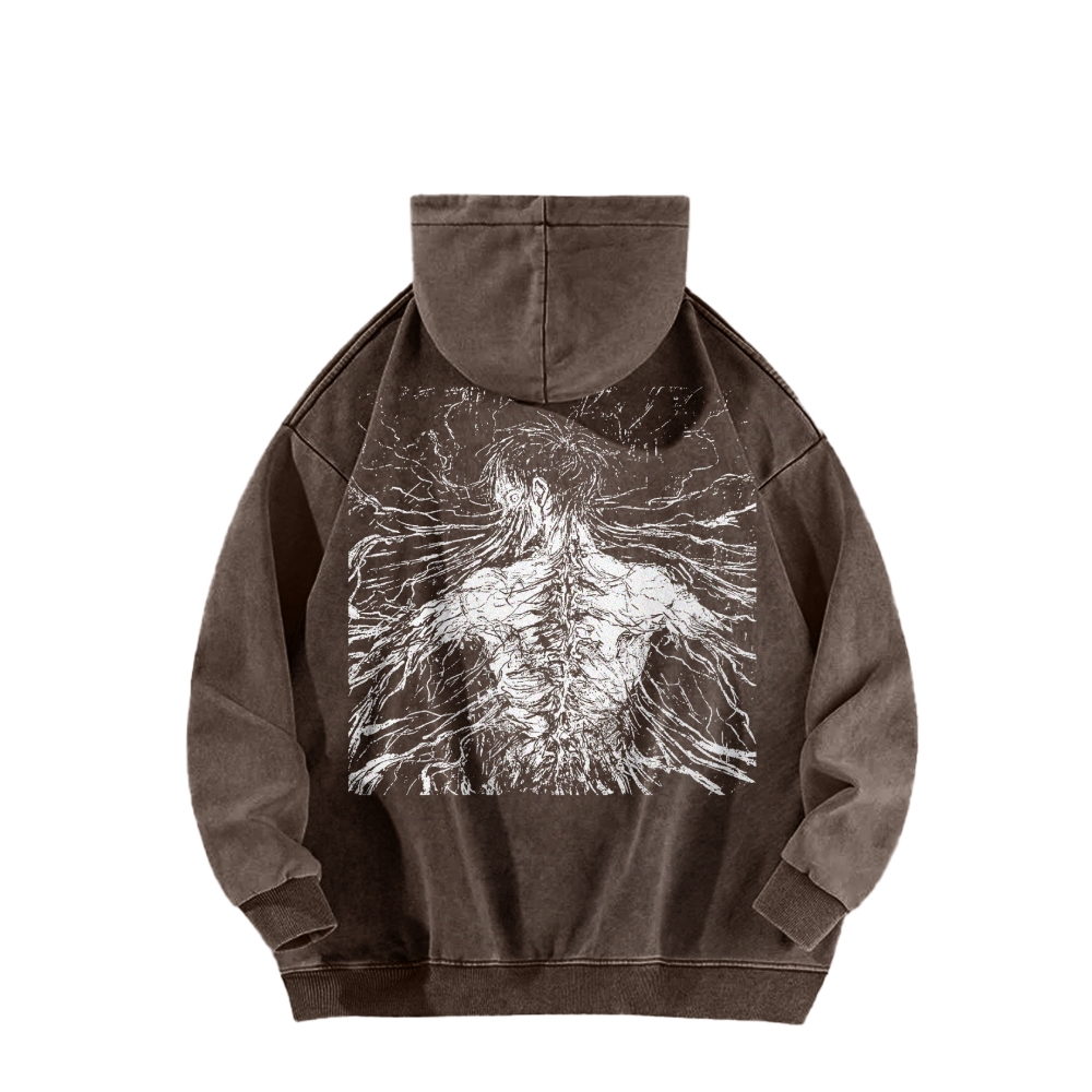 Attack On Titan Casual Washed Hoodies