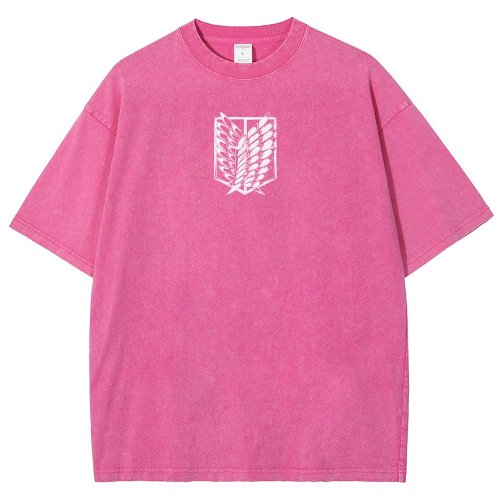 Attack On Titan Unisex Fit Washed T-Shirt 2503000071