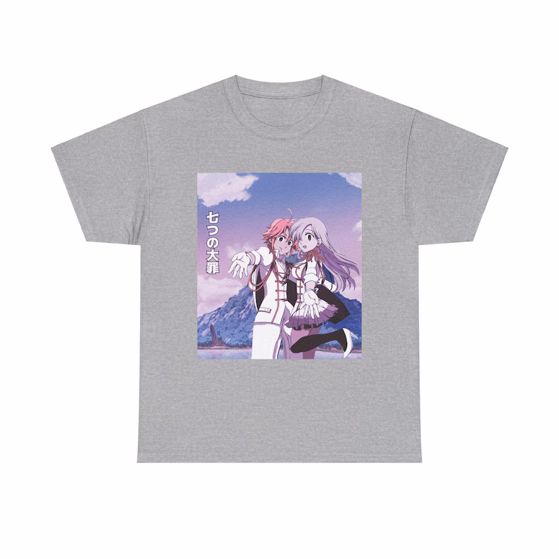 The Seven Deadly Sins Anime Tee: Meliodas & Elizabeth Unisex Shirt