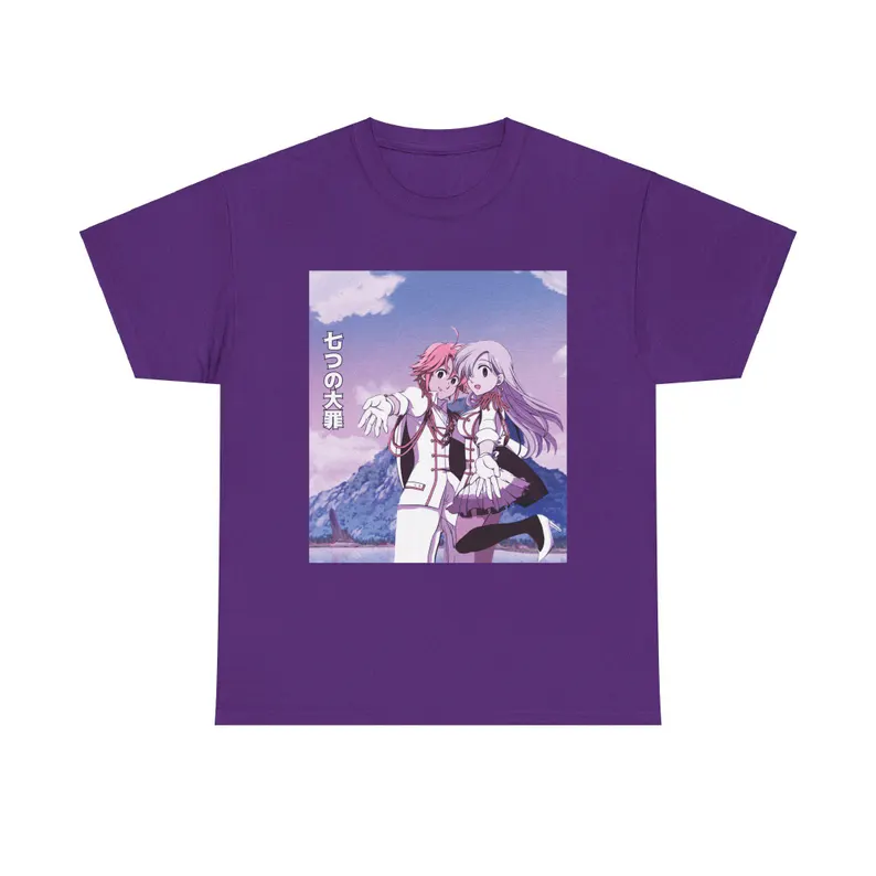 The Seven Deadly Sins Anime Tee: Meliodas & Elizabeth Unisex Shirt