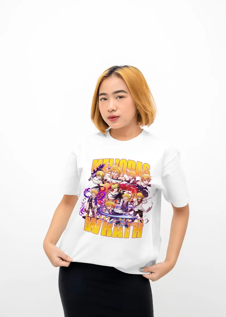 Unisex Meliodas T-Shirt, The Seven Deadly Sins T Shirt, Nanatsu no Taizai, Anime Shirt, Anime T-Shirt