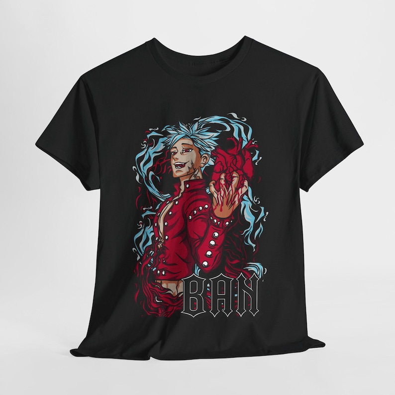 Nanatsu no Taizai T-Shirt, The Seven Deadly Sins Shirt, Anime Shirt, T Shirt, Manga, Meliodas, Ban, Escanor, T-Shirt, Aesthetic, Unisex Tee