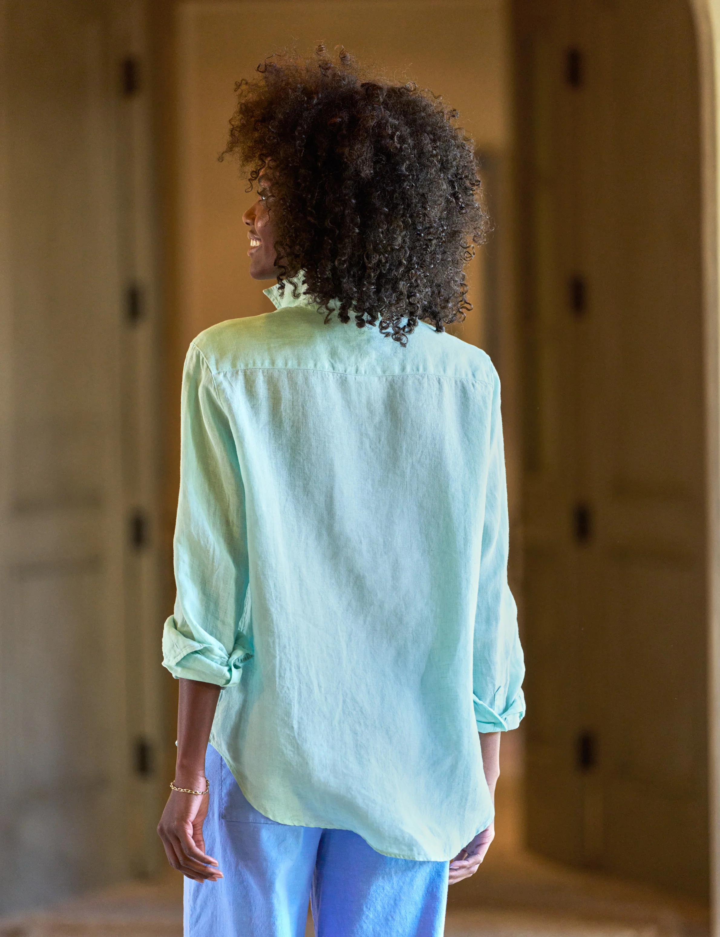 EILEEN Seafoam, Italian Classic Linen
