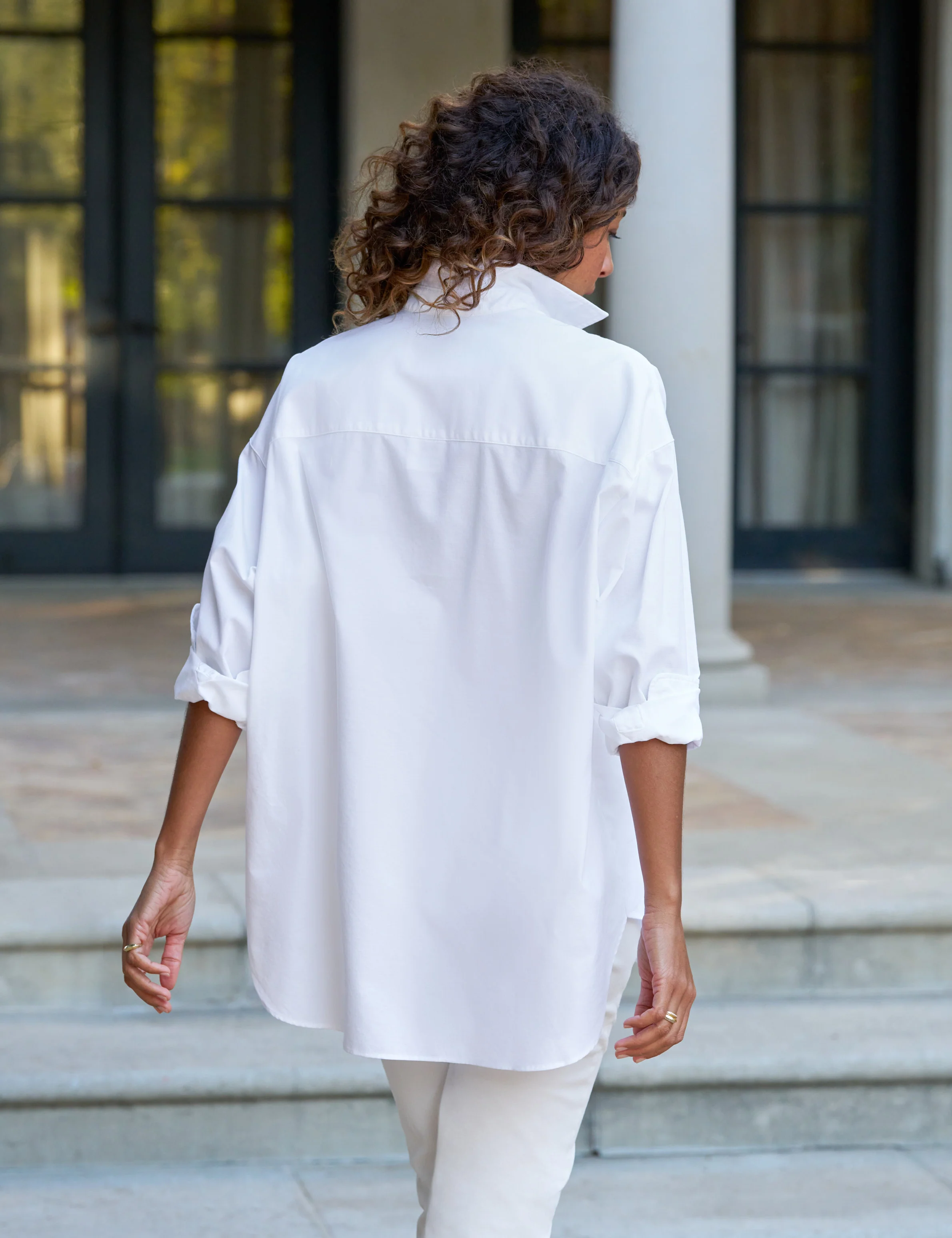 SHIRLEY White, Italian Brushed Oxford