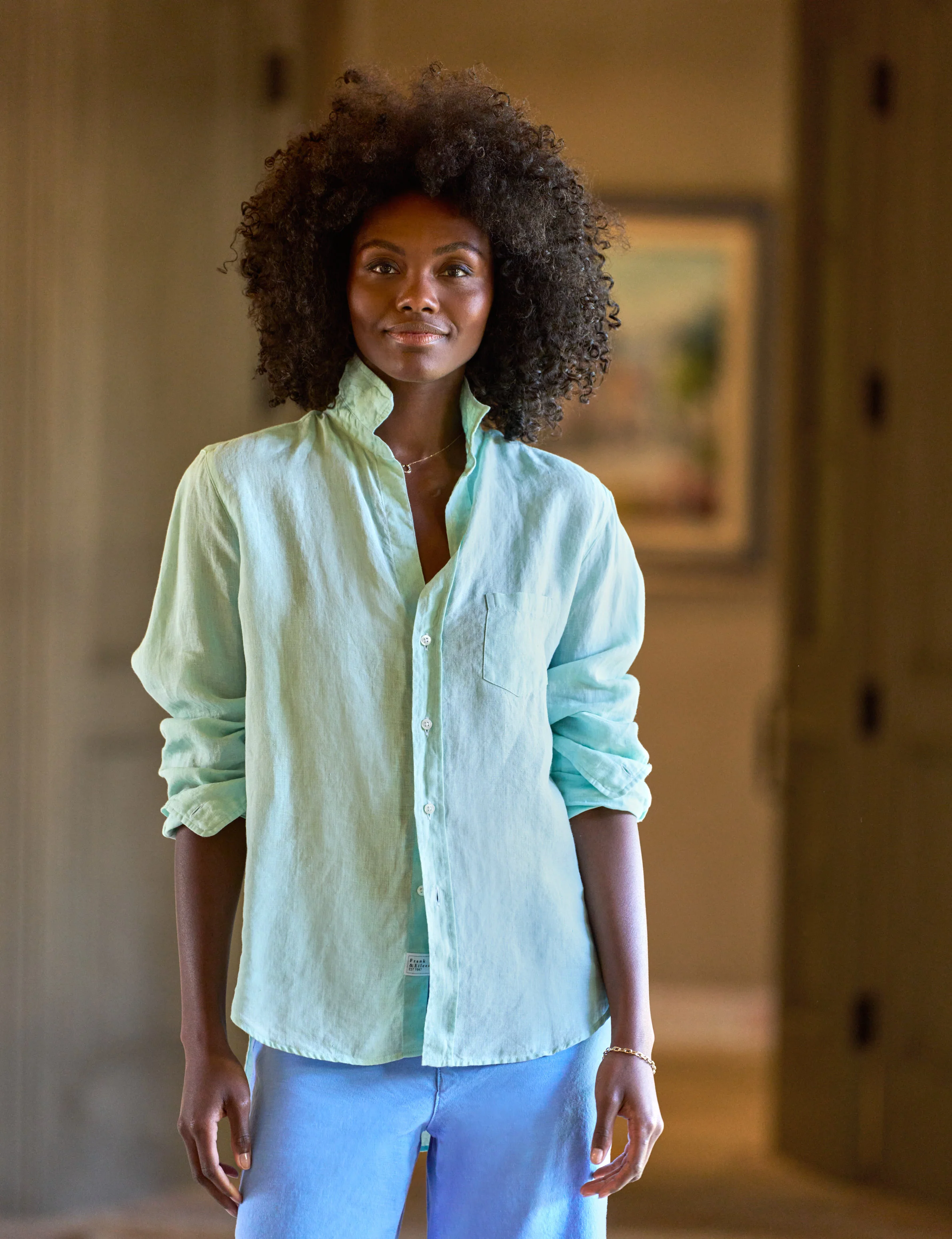 EILEEN Seafoam, Italian Classic Linen