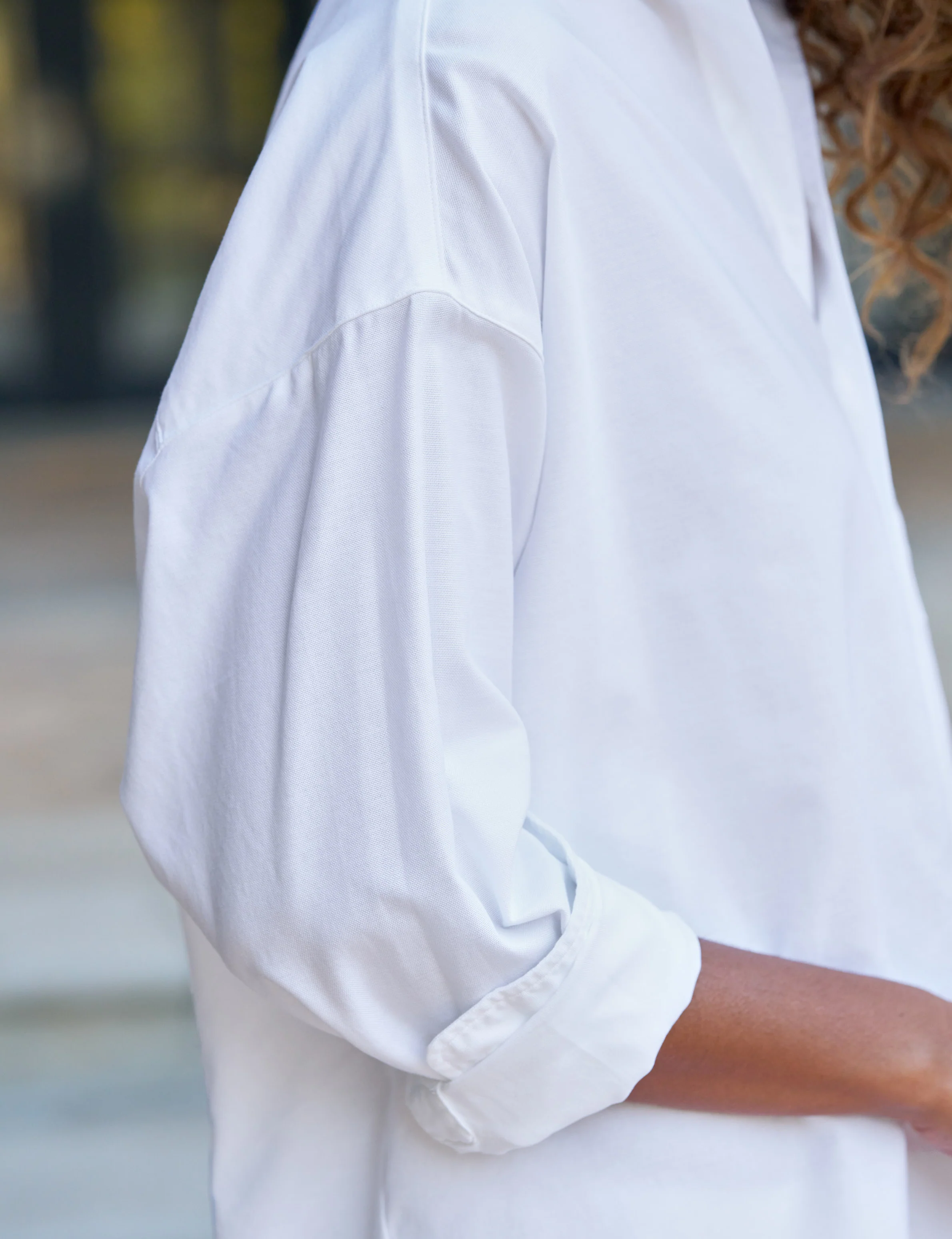 SHIRLEY White, Italian Brushed Oxford