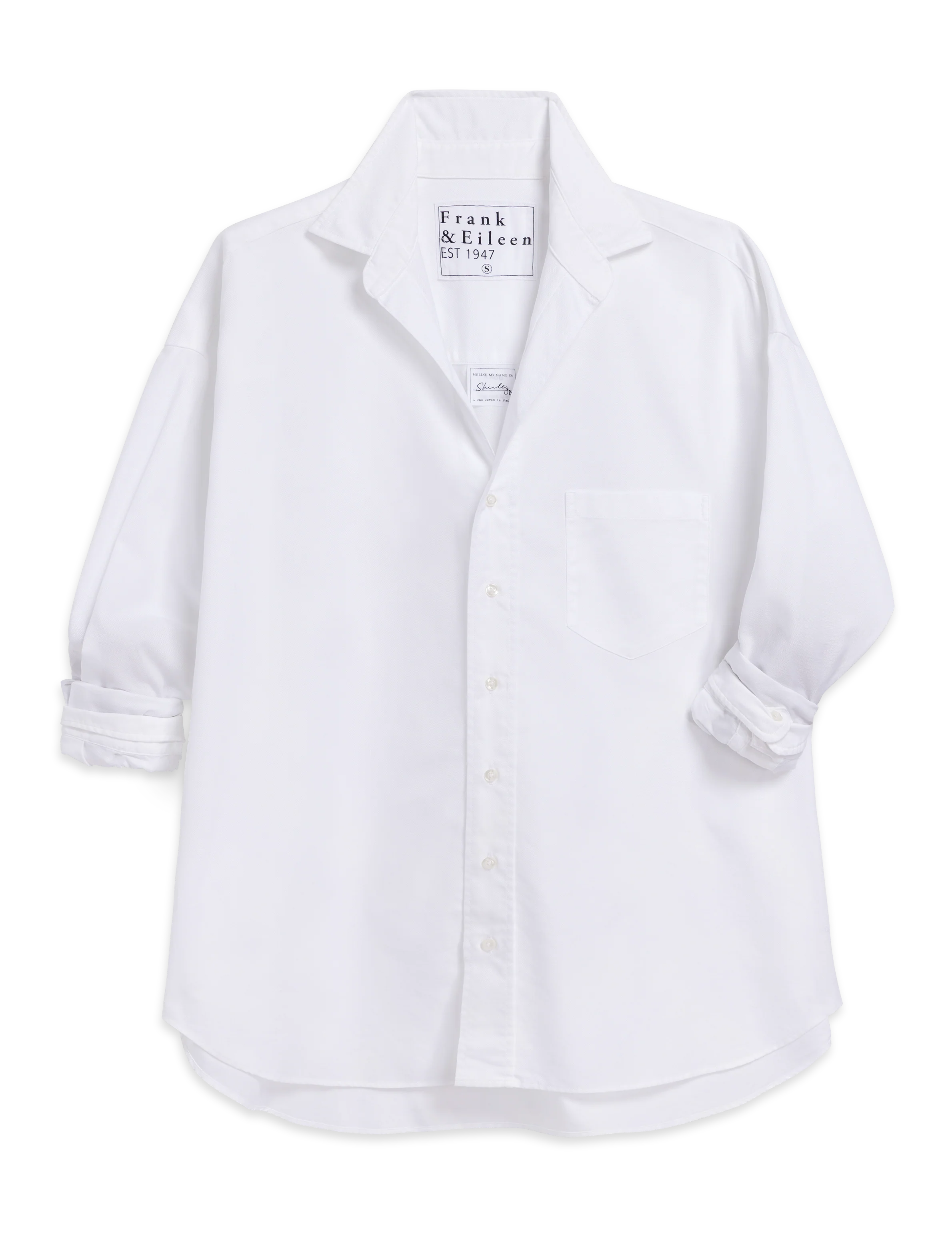SHIRLEY White, Italian Brushed Oxford