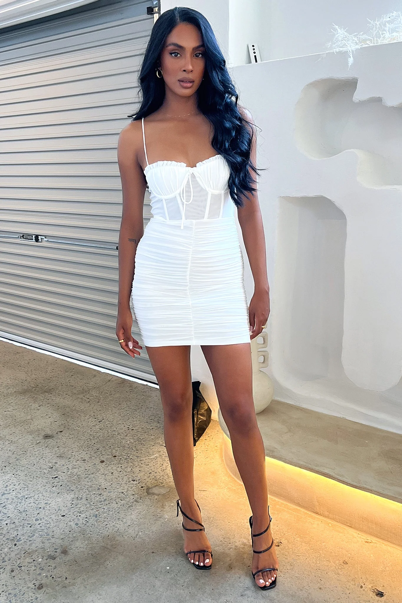 Mikail Dress - White