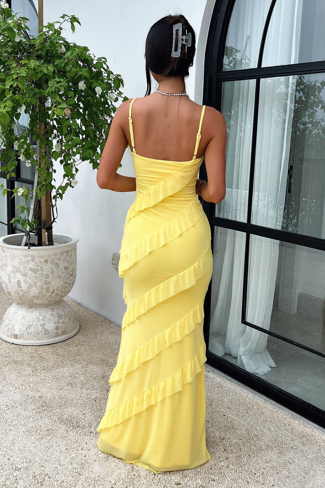 Pippa Maxi Dress - Baby Yellow