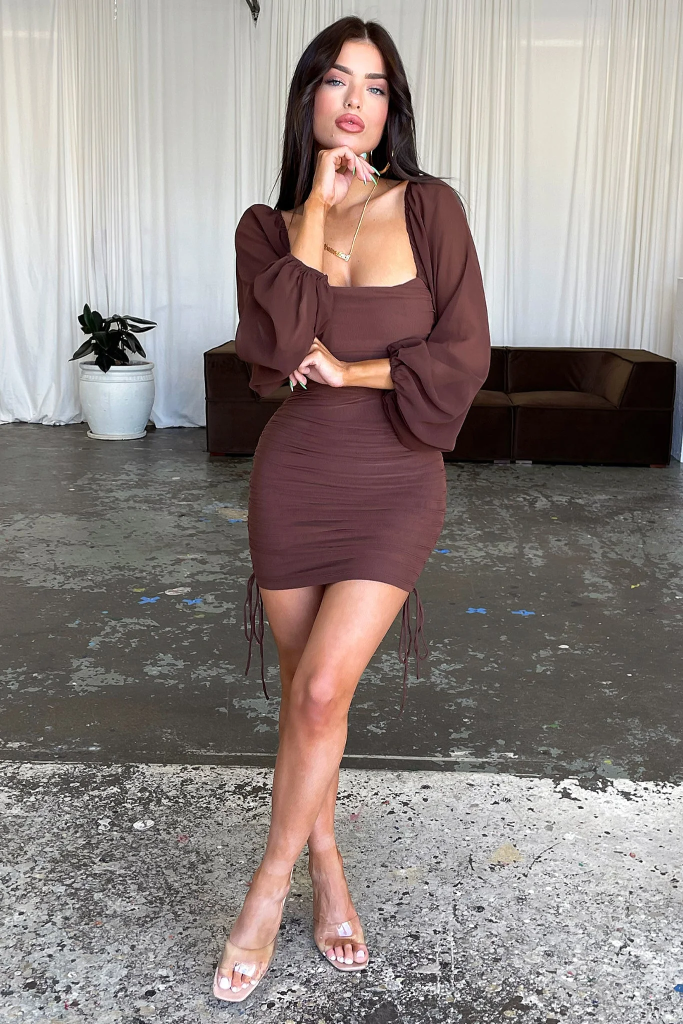 Lorde Dress - Brown
