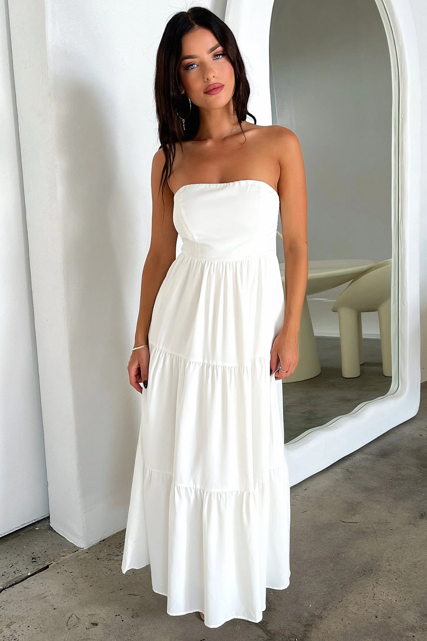 Hailey Maxi Dress - White