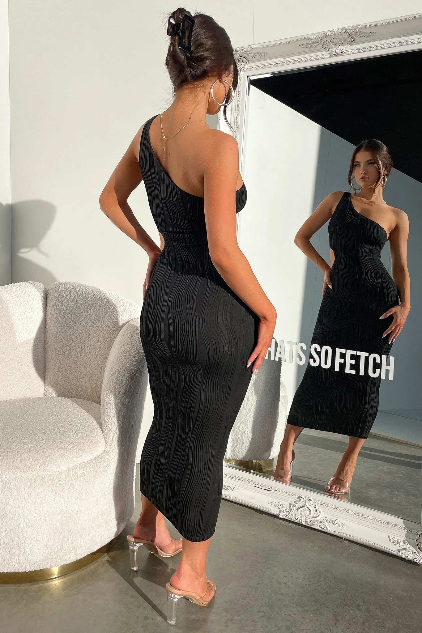 Trami Midi Dress - Black