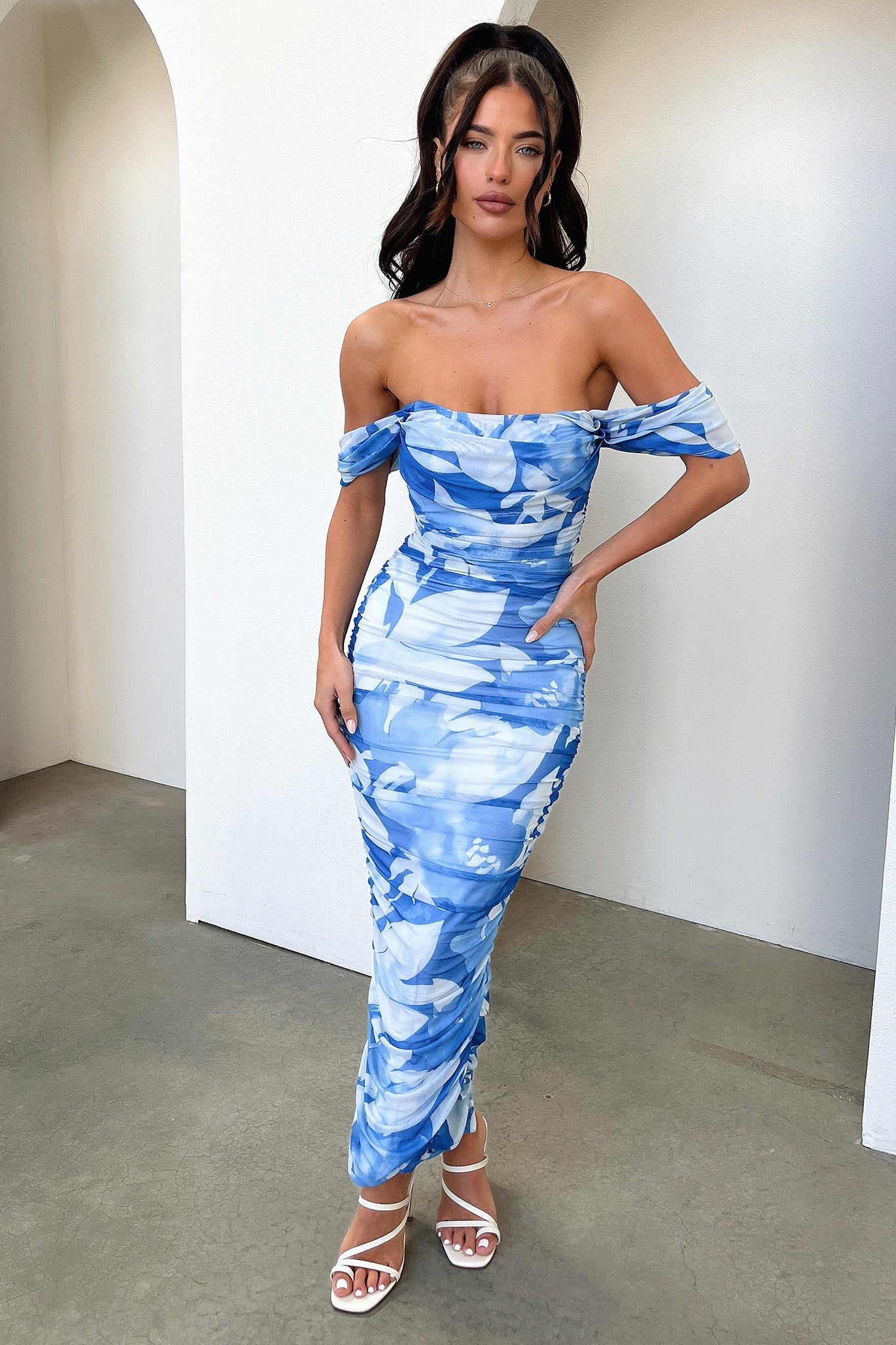 Lucinda Maxi Dress - Blue Floral