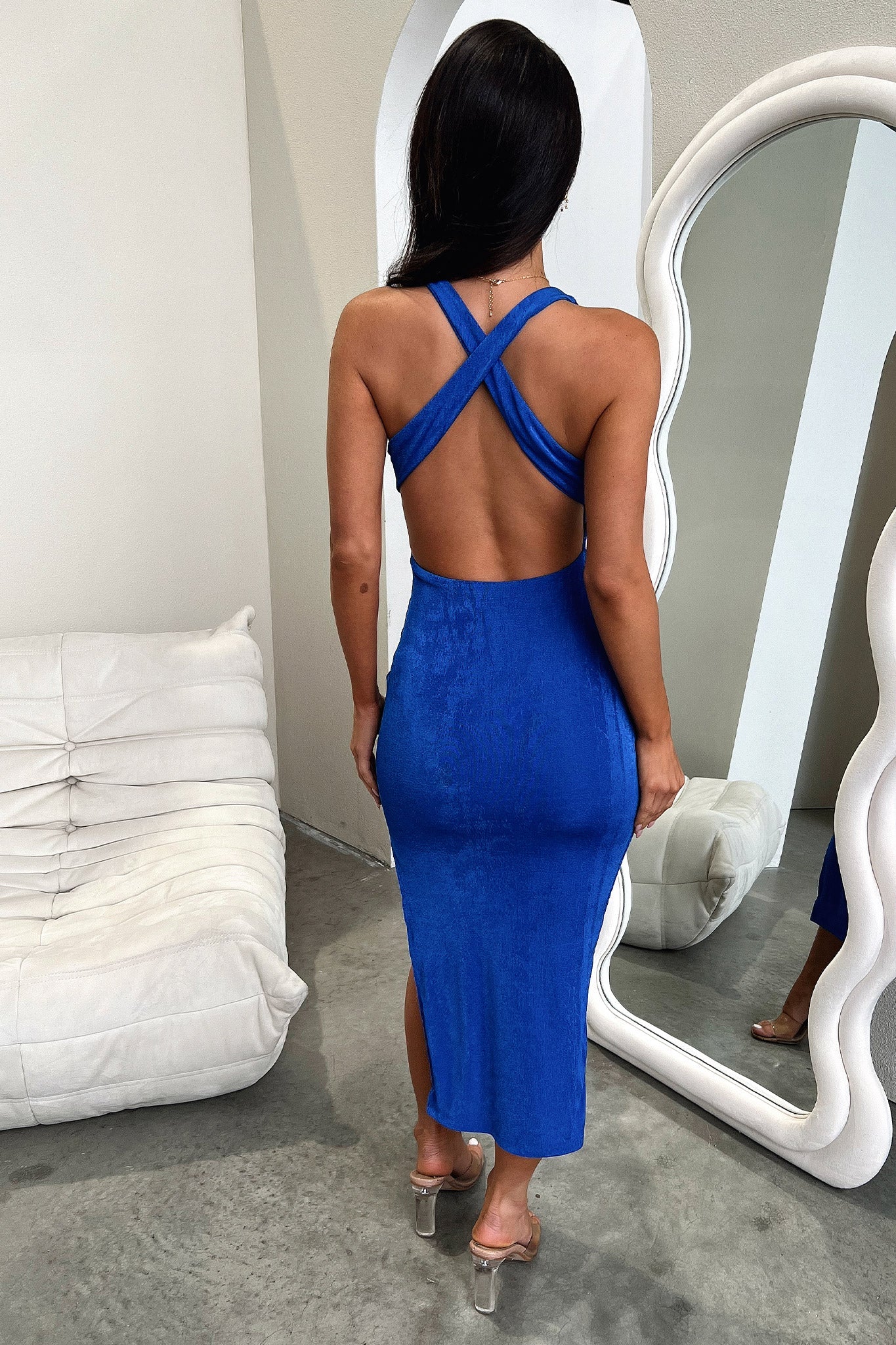 Renae Midi dress - Royal Blue