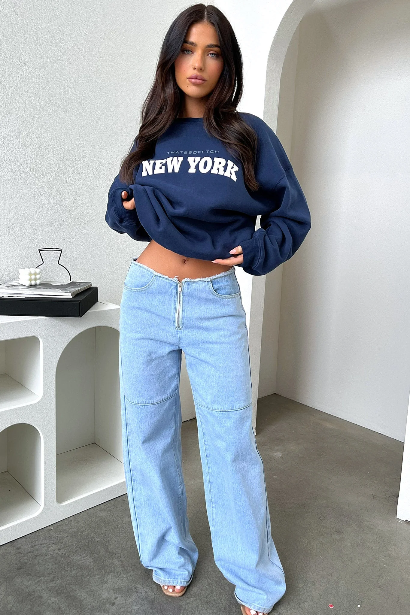 New York Crewneck - Navy