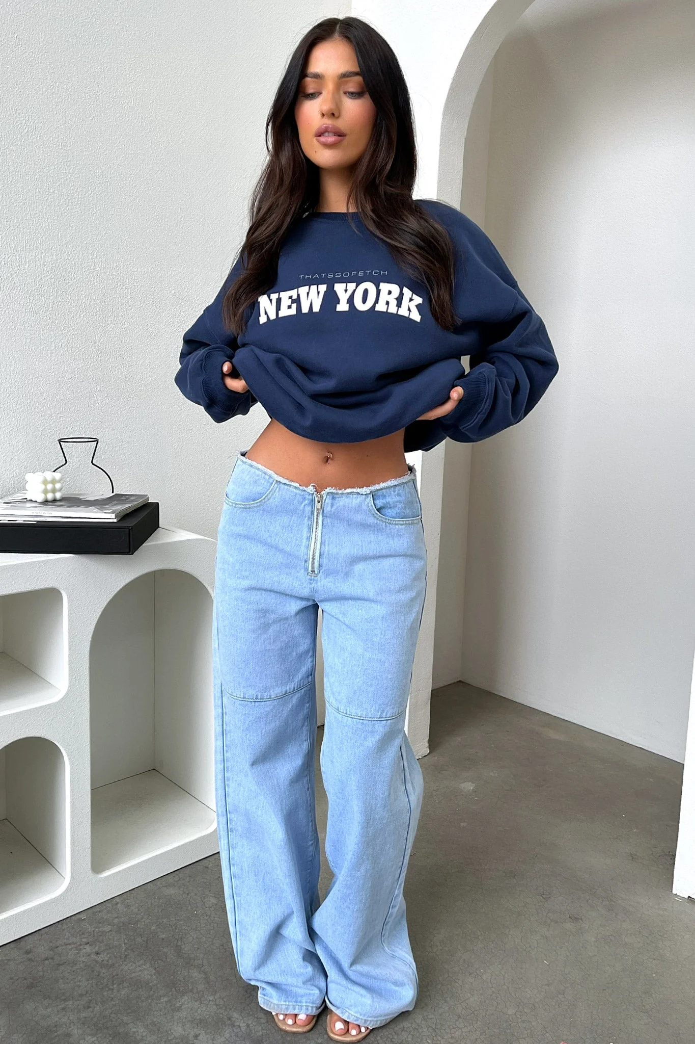 New York Crewneck - Navy