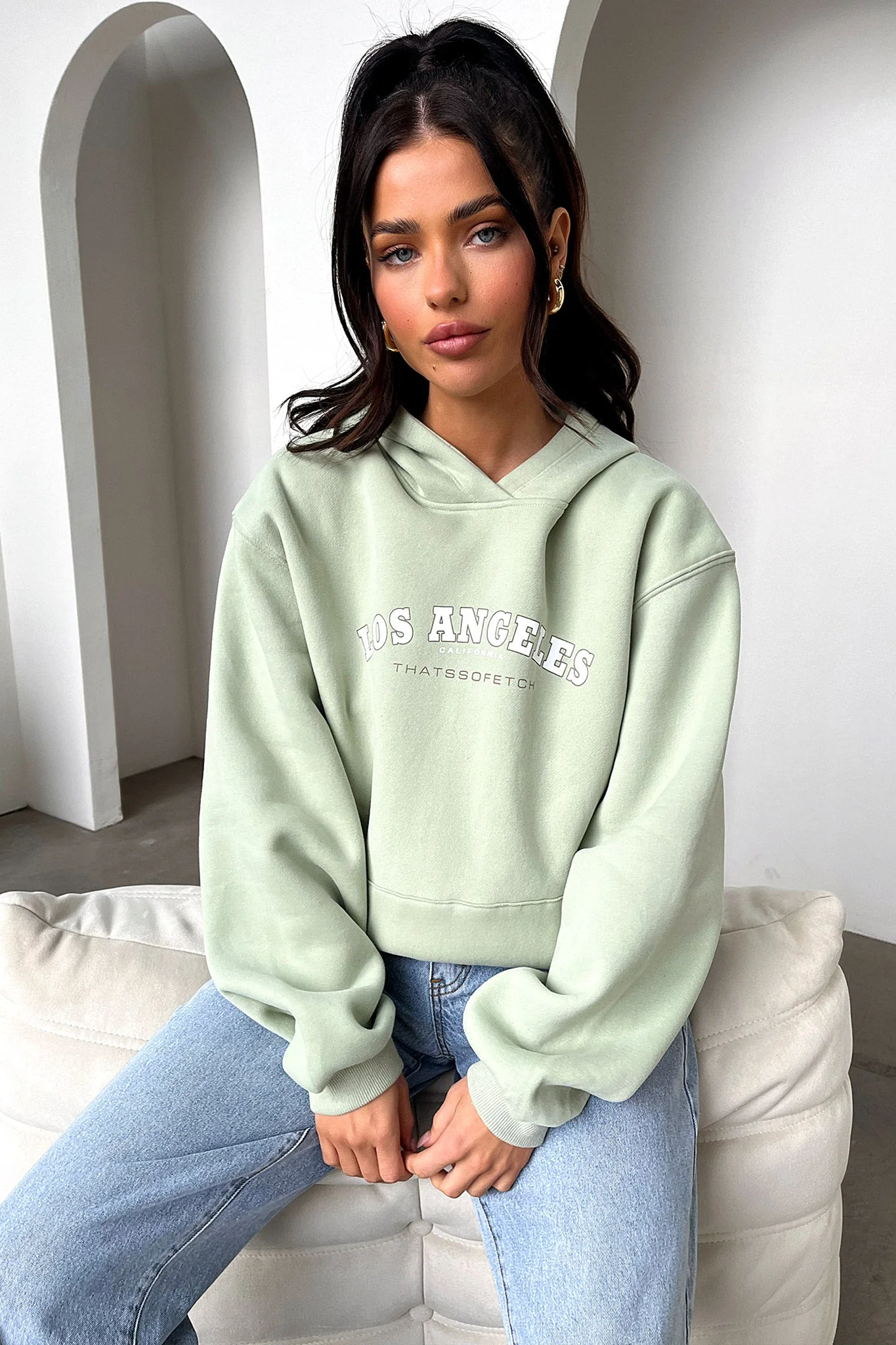 Los Angeles Hoodie - Sage